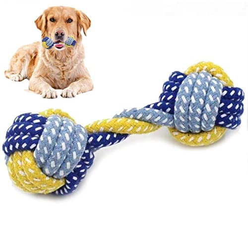 Vepoty Kauspielzeug für Hunde, Baumwolle, Welpen, Langeweile, Seil, Spielzeug, Haustier, interaktives Spielzeug, langlebiges Seil, Kauspielzeug für Hundetraining von Vepoty