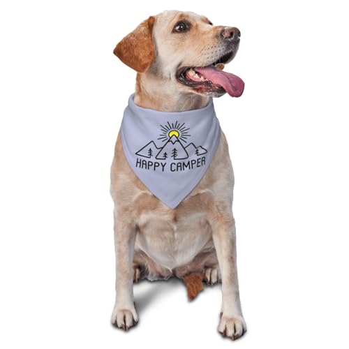 Happy Camper Sommer-Hundehalstuch, bezauberndes Welpenzubehör für den begeisterten Camper, Haustier-Halstuch für den täglichen Gebrauch, Foto-Requisite, Partyzubehör, lustiges, süßes Hundehalstuch Happy Camper Sommer-Hundehalstuch, bezauberndes Welpenzubehör für den begeisterten Camper, Haustier-Halstuch für den täglichen Gebrauch, Foto-Requisite, Partyzubehör, lustiges, süßes Hundehalstuch von vercosee
