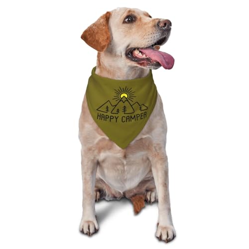 Happy Camper Sommer-Hundehalstuch, bezauberndes Welpenzubehör für den begeisterten Camper, Haustier-Halstuch für den täglichen Gebrauch, Foto-Requisite, Partyzubehör, lustiges, süßes Hundehalstuch Happy Camper Sommer-Hundehalstuch, bezauberndes Welpenzubehör für den begeisterten Camper, Haustier-Halstuch für den täglichen Gebrauch, Foto-Requisite, Partyzubehör, lustiges, süßes Hundehalstuch von vercosee