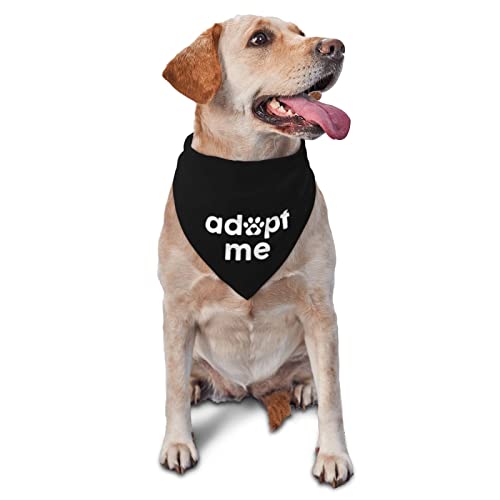 vercosee Adopt me Hundehalsband, Dreiecks-Hundehalstuch, Foto-Requisiten für Haustiere, Hundeliebhaber, Geschenke "I'm a Foster" (schwarz) von vercosee