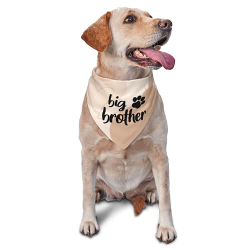 vercosee Big Brother Gender Reveal Baby Ankündigung Hundehalstuch, passendes Familien-Dreieck-Hundehalstuch für Hunde (abstrakt) von vercosee