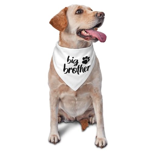 vercosee Big Brother Gender Reveal Baby Ankündigung Hundehalstuch, passendes Familien-Dreieckstuch für Hunde, Weiß vercosee Big Brother Gender Reveal Baby Ankündigung Hundehalstuch, passendes Familien-Dreieckstuch für Hunde, Weiß von vercosee