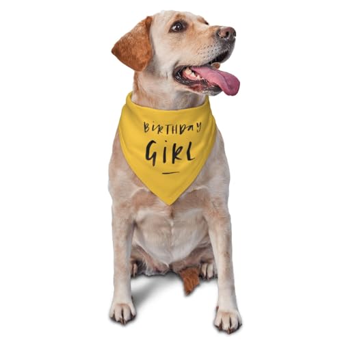 vercosee Dreieckstuch, bedrucktes Hunde-Halstuch, Haustierzubehör für Hundeliebhaber (gelb) von vercosee