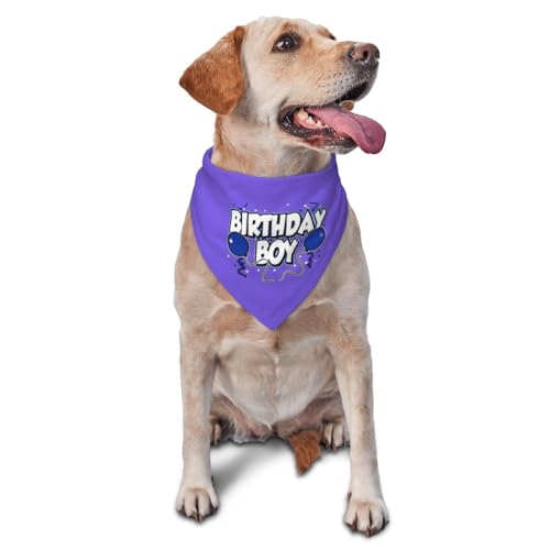 vercosee Geburtstags-Halstuch für Jungenparty, Aufschrift "It's My Birthday", Dreieckstuch, Geschenk für Hundeliebhaber, Violett vercosee Geburtstags-Halstuch für Jungenparty, Aufschrift "It's My Birthday", Dreieckstuch, Geschenk für Hundeliebhaber, Violett von vercosee