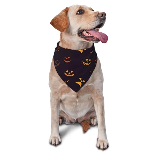 vercosee Halloween-Hundehalstuch, Kürbis-/Fledermaus-Schal, dreieckig, wendbar, für Jungen und Mädchen, Blau von vercosee