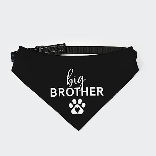 vercosee Hundehalstuch, Aufschrift "I'm Going to be Big Brother", Schwangerschaftsankündigung, Hundehalstuch, für Hundeliebhaber, verbesserter Stoff, Schnallen-Design (groß) von vercosee