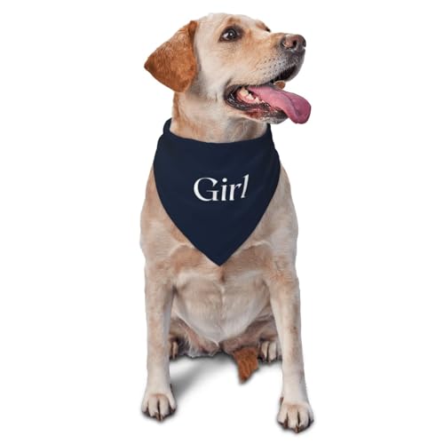 vercosee Hundehalstuch, Aufschrift "It's A Boy", "It's A Girl", wendbar, 2 Stück (Mädchen) von vercosee