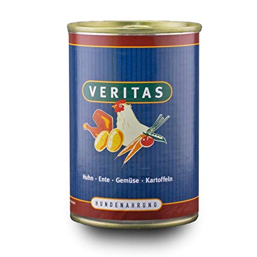 veritas Hundemenü Hundefutter nass – Gourmet Sorte Huhn Ente Gemüse Kartoffeln - Nassfutter für Erwachsene Hunde I Hundenassfutter (5X 400g) von veritas