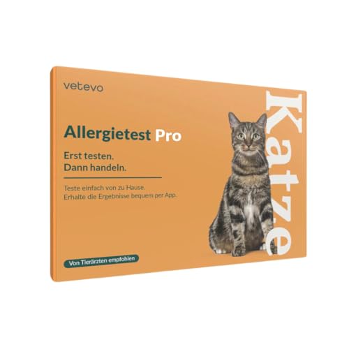 vetevo Allergietest Pro Katze, Unverträglichkeitstest Katzen 300+ Unverträglichkeiten Speichelprobe bei Juckreiz & Verdauungsprobleme, Testsieger vetevo Allergietest Pro Katze, Unverträglichkeitstest Katzen 300+ Unverträglichkeiten Speichelprobe bei Juckreiz & Verdauungsprobleme, Testsieger von vetevo