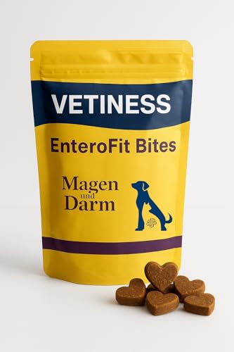 Vetiness EnteroFit Bites Tripel-Probiotika Hund | Magen und Darm | Verdaunungs Snacks | 150 Stück | Gras und Kotfresser Drops Hund fördern die Darmregulierung und Verdauung, darmkur Vetiness EnteroFit Bites Tripel-Probiotika Hund | Magen und Darm | Verdaunungs Snacks | 150 Stück | Gras und Kotfresser Drops Hund fördern die Darmregulierung und Verdauung, darmkur von vetiness