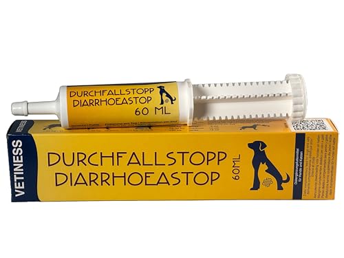 vetiness Durchfallstopp Paste 60 ml | bei akutem Durchfall Hunde >30 kg direkt ins Maul | Auch als Vorteilspack für alle Größen von Hunden und Katzen | Unterstützt bei Durchfall vetiness Durchfallstopp Paste 60 ml | bei akutem Durchfall Hunde >30 kg direkt ins Maul | Auch als Vorteilspack für alle Größen von Hunden und Katzen | Unterstützt bei Durchfall von vetiness