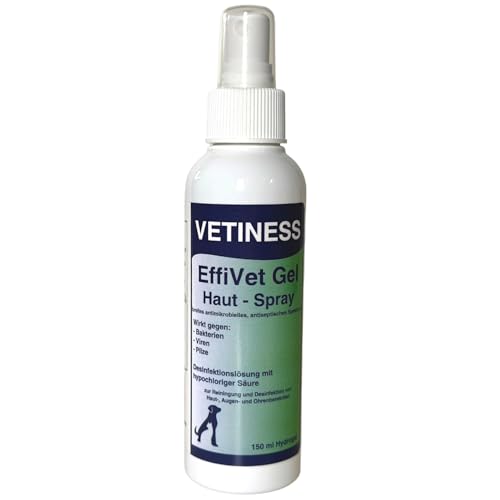 vetiness EffiVet Gel - Hautspray 150 ml für Hunde und Katzen von vetiness