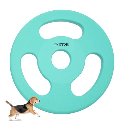victob Hundespielzeug Tauziehen, 17,8 cm, Naturkautschuk, Hundespielzeug für interaktives Apportieren im Freien, langlebig und weich zum Spielen, Grün victob Hundespielzeug Tauziehen, 17,8 cm, Naturkautschuk, Hundespielzeug für interaktives Apportieren im Freien, langlebig und weich zum Spielen, Grün von victob