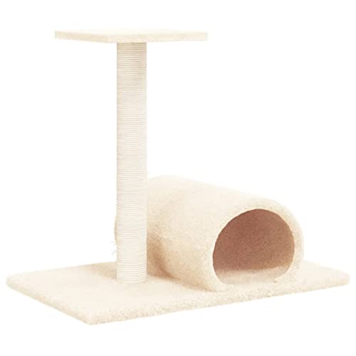Bussandri Exclusive - Kratzbaum mit Tunnel Creme 60x34,5x50 cm Bussandri Exclusive - Kratzbaum mit Tunnel Creme 60x34,5x50 cm von vidaXL