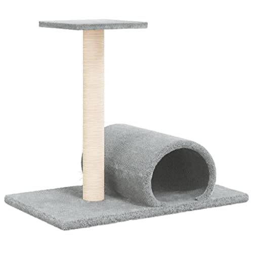 Bussandri Exclusive - Kratzbaum mit Tunnel Hellgrau 60x34,5x50 cm Bussandri Exclusive - Kratzbaum mit Tunnel Hellgrau 60x34,5x50 cm von vidaXL