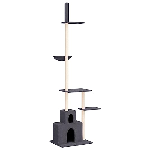 Katzenbaum Dachboden Dunkelgrau 250,5 - 276,5 cm Katzenbaum Dachboden Dunkelgrau 250,5 - 276,5 cm von vidaXL