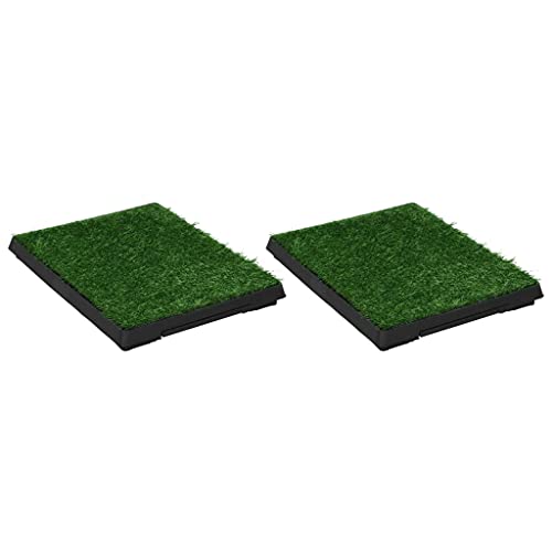 vidaXL 2X Haustier Toilette mit Tablett Kunstgras Hundetoilette Welpentoilette Hundeklo Welpenklo Hunde Tier WC Trainingsunterlage Grün 63x50x7cm vidaXL 2X Haustier Toilette mit Tablett Kunstgras Hundetoilette Welpentoilette Hundeklo Welpenklo Hunde Tier WC Trainingsunterlage Grün 63x50x7cm von vidaXL