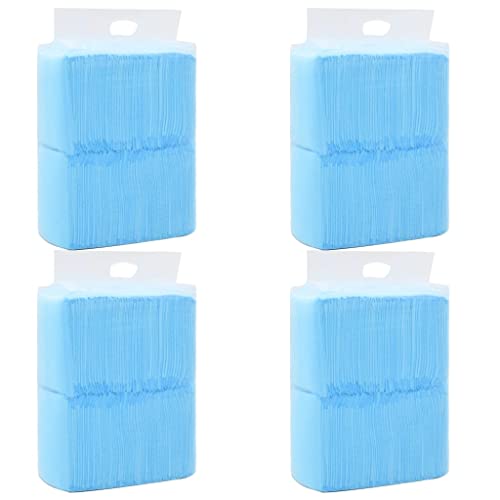 vidaXL 400x Hunde Toilettenmatte Toiletten Pads Welpentoilette Training Welpenunterlage Trainingsunterlagen für Welpen Puppy 60x45 cm Vliesstoff von vidaXL