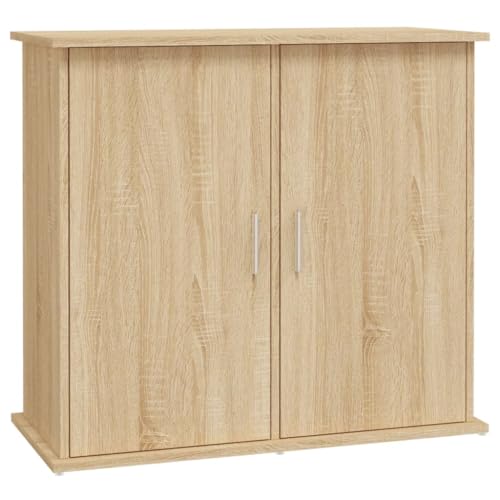 vidaXL Aquariumständer, Aquarium Unterschrank mit viel Stauraum, Aquarium Tisch mit Stabiler Oberplatte, Aquariumschrank Aquarium Halter, Sonoma Eiche Holzwerkstoff von vidaXL
