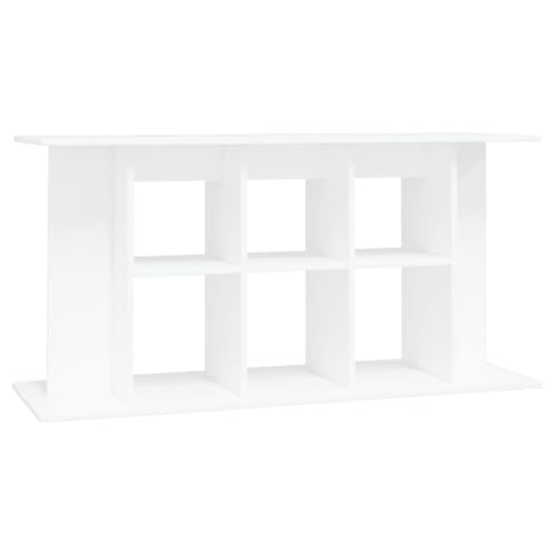 vidaXL Aquariumständer Hochglanz-Weiß 120x40x60 cm Holzwerkstoff, 833593 von vidaXL