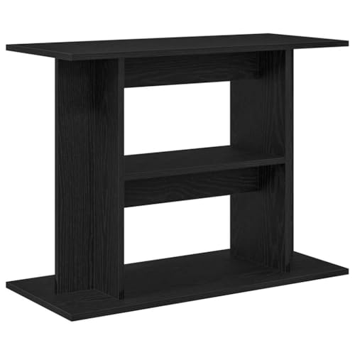 vidaXL Aquariumständer Schwarz Eichen-Optik 80x35x60 cm Holzwerkstoff, Aquarienschrank, Aquarienunterschrank, Aquarienständer, Aquariumunterschrank von vidaXL