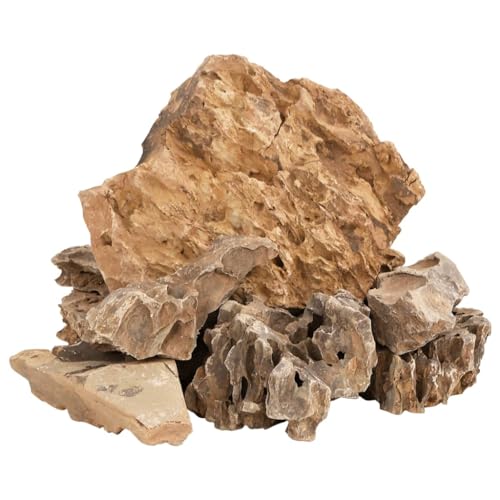vidaXL Drachensteine, Drachenstein Natürlich Sicher, Naturstein Stein für Aquarium Dekoration, Dekostein Felsen, Braun 10 kg 5-30 cm vidaXL Drachensteine, Drachenstein Natürlich Sicher, Naturstein Stein für Aquarium Dekoration, Dekostein Felsen, Braun 10 kg 5-30 cm von vidaXL