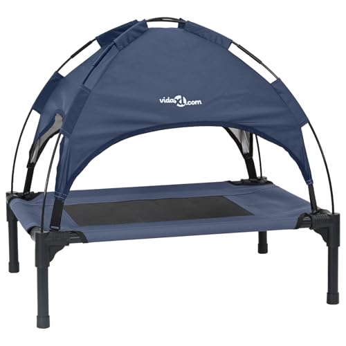 vidaXL Erhöhtes Hundebett Marineblau Stahl, Nylon 76 x 62 x 70.5 cm vidaXL Erhöhtes Hundebett Marineblau Stahl, Nylon 76 x 62 x 70.5 cm von vidaXL