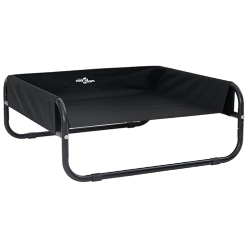 vidaXL Erhöhtes Hundebett Schwarz ML Oxford Stoff und Stahl vidaXL Erhöhtes Hundebett Schwarz ML Oxford Stoff und Stahl von vidaXL