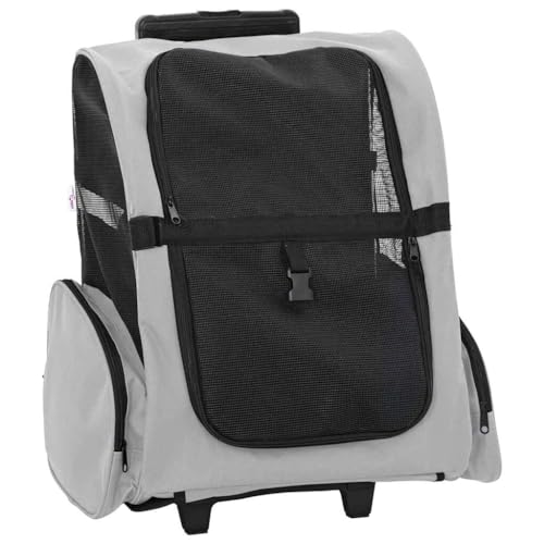 vidaXL Trolley für Haustiere 3-in-1 Grau 48x32x57 cm cm Oxford-Gewebe vidaXL Trolley für Haustiere 3-in-1 Grau 48x32x57 cm cm Oxford-Gewebe von vidaXL