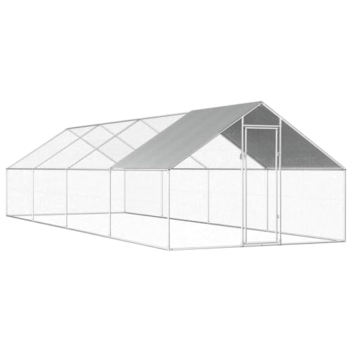 vidaXL Hühnerstall 2,75x8x1,92m Stahl Verzinkt Kleintierstall Freilauf Vogelkäfig vidaXL Hühnerstall 2,75x8x1,92m Stahl Verzinkt Kleintierstall Freilauf Vogelkäfig von vidaXL