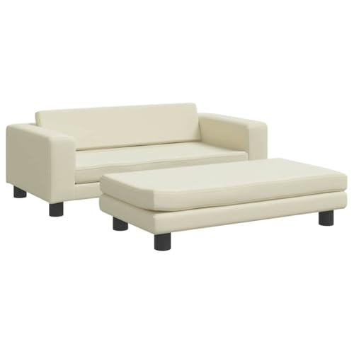 vidaXL Hundebett, Hundekissen mit Verlängerung für extra Schlafbereich, Hundesofa Hundecouch für kleine Hunde Haustiere, Haustierbett Katzenbett, Creme Kunstleder vidaXL Hundebett, Hundekissen mit Verlängerung für extra Schlafbereich, Hundesofa Hundecouch für kleine Hunde Haustiere, Haustierbett Katzenbett, Creme Kunstleder von vidaXL