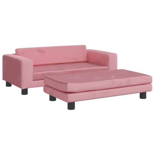 vidaXL Hundebett, Hundekissen mit Verlängerung für extra Schlafbereich, Hundesofa Hundecouch für kleine Hunde Haustiere, Haustierbett Katzenbett, Rosa Samt vidaXL Hundebett, Hundekissen mit Verlängerung für extra Schlafbereich, Hundesofa Hundecouch für kleine Hunde Haustiere, Haustierbett Katzenbett, Rosa Samt von vidaXL