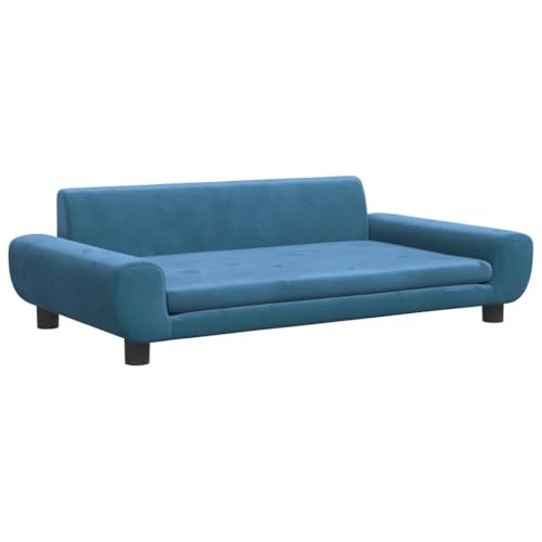 vidaXL Hundebett, Hundekissen mit weicher Polsterung, Hundesofa Hundecouch für kleine Hunde Haustiere, Haustierbett Katzenbett, Blau Samt vidaXL Hundebett, Hundekissen mit weicher Polsterung, Hundesofa Hundecouch für kleine Hunde Haustiere, Haustierbett Katzenbett, Blau Samt von vidaXL