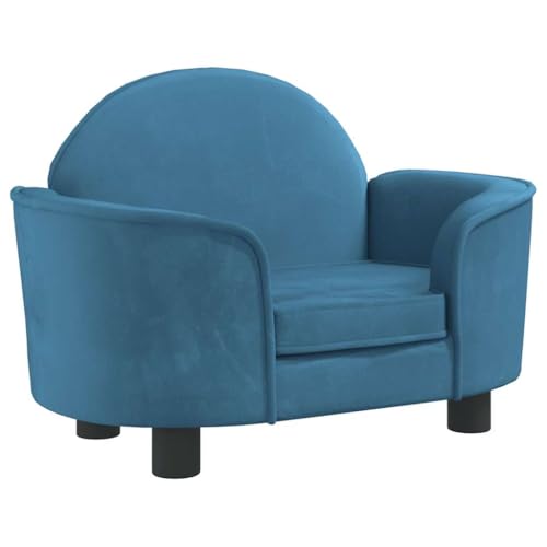 vidaXL Hundebett, Hundekissen mit weicher Polsterung, Hundesofa Hundecouch für kleine Hunde Haustiere, Haustierbett Katzenbett, Blau Samt vidaXL Hundebett, Hundekissen mit weicher Polsterung, Hundesofa Hundecouch für kleine Hunde Haustiere, Haustierbett Katzenbett, Blau Samt von vidaXL