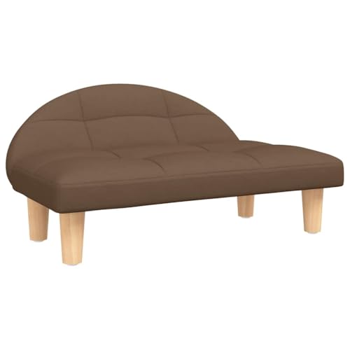 vidaXL Hundebett, Hundekissen mit weicher Polsterung, Hundesofa Hundecouch für kleine Hunde Haustiere, Haustierbett Katzenbett, Braun Stoff von vidaXL