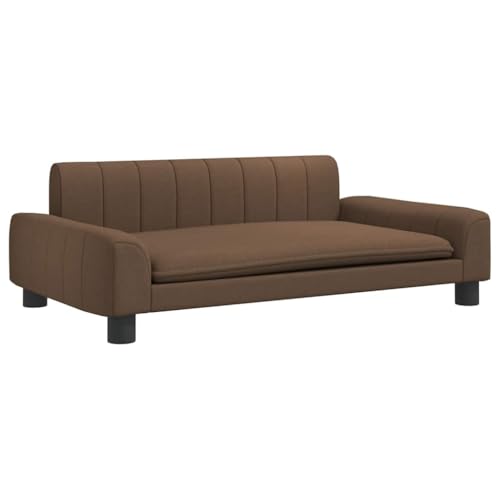 vidaXL Hundebett, Hundekissen mit weicher Polsterung, Hundesofa Hundecouch für kleine Hunde Haustiere, Haustierbett Katzenbett, Braun Stoff vidaXL Hundebett, Hundekissen mit weicher Polsterung, Hundesofa Hundecouch für kleine Hunde Haustiere, Haustierbett Katzenbett, Braun Stoff von vidaXL