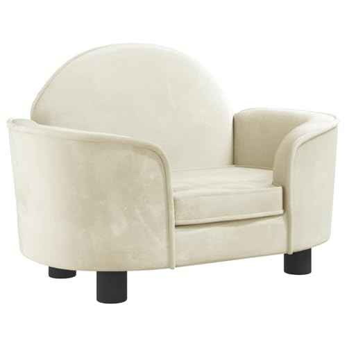 vidaXL Hundebett, Hundekissen mit weicher Polsterung, Hundesofa Hundecouch für kleine Hunde Haustiere, Haustierbett Katzenbett, Creme Samt vidaXL Hundebett, Hundekissen mit weicher Polsterung, Hundesofa Hundecouch für kleine Hunde Haustiere, Haustierbett Katzenbett, Creme Samt von vidaXL