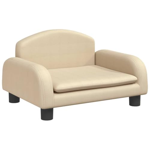 vidaXL Hundebett, Hundekissen mit weicher Polsterung, Hundesofa Hundecouch für kleine Hunde Haustiere, Haustierbett Katzenbett, Creme Stoff vidaXL Hundebett, Hundekissen mit weicher Polsterung, Hundesofa Hundecouch für kleine Hunde Haustiere, Haustierbett Katzenbett, Creme Stoff von vidaXL