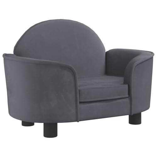 vidaXL Hundebett, Hundekissen mit weicher Polsterung, Hundesofa Hundecouch für kleine Hunde Haustiere, Haustierbett Katzenbett, Dunkelgrau Samt vidaXL Hundebett, Hundekissen mit weicher Polsterung, Hundesofa Hundecouch für kleine Hunde Haustiere, Haustierbett Katzenbett, Dunkelgrau Samt von vidaXL
