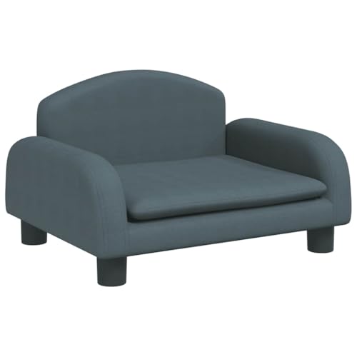 vidaXL Hundebett, Hundekissen mit weicher Polsterung, Hundesofa Hundecouch für kleine Hunde Haustiere, Haustierbett Katzenbett, Dunkelgrau Stoff vidaXL Hundebett, Hundekissen mit weicher Polsterung, Hundesofa Hundecouch für kleine Hunde Haustiere, Haustierbett Katzenbett, Dunkelgrau Stoff von vidaXL
