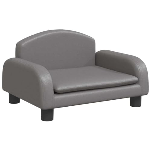 vidaXL Hundebett, Hundekissen mit weicher Polsterung, Hundesofa Hundecouch für kleine Hunde Haustiere, Haustierbett Katzenbett, Grau Kunstleder vidaXL Hundebett, Hundekissen mit weicher Polsterung, Hundesofa Hundecouch für kleine Hunde Haustiere, Haustierbett Katzenbett, Grau Kunstleder von vidaXL