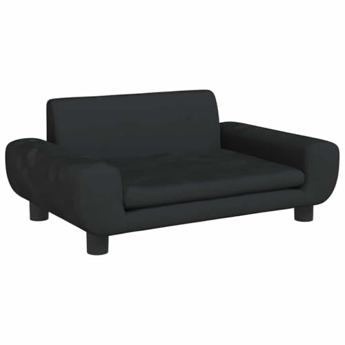 vidaXL Hundebett, Hundekissen mit weicher Polsterung, Hundesofa Hundecouch für kleine Hunde Haustiere, Haustierbett Katzenbett, Schwarz Samt vidaXL Hundebett, Hundekissen mit weicher Polsterung, Hundesofa Hundecouch für kleine Hunde Haustiere, Haustierbett Katzenbett, Schwarz Samt von vidaXL