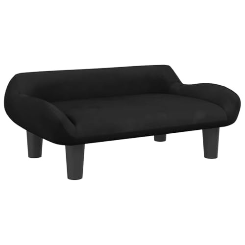 vidaXL Hundebett, Hundekissen mit weicher Polsterung, Hundesofa Hundecouch für kleine Hunde Haustiere, Haustierbett Katzenbett, Schwarz Samt vidaXL Hundebett, Hundekissen mit weicher Polsterung, Hundesofa Hundecouch für kleine Hunde Haustiere, Haustierbett Katzenbett, Schwarz Samt von vidaXL