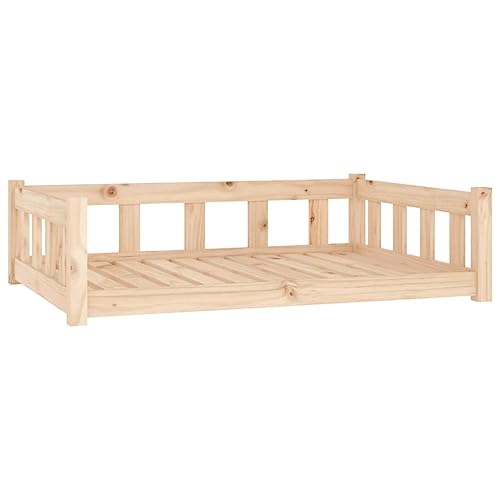 vidaXL Hundebett, Hundesofa mit stützenden Seitenwänden, Haustierbett für Hunde Katzen, Welpenbett Hundenest Hundemöbel, 105,5x75,5x28 cm Massivholz Kiefer vidaXL Hundebett, Hundesofa mit stützenden Seitenwänden, Haustierbett für Hunde Katzen, Welpenbett Hundenest Hundemöbel, 105,5x75,5x28 cm Massivholz Kiefer von vidaXL