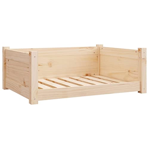 vidaXL Hundebett 75,5x55,5x28cm Massivholz Kiefer Hundekorb Hundesofa Tierbett von vidaXL