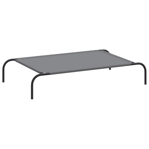 vidaXL Hundebett Erhöht Grau 110x65x20 cm Oxford-Gewebe und Stahl, Hundeliege, Hundesofa, Hundecouch, Haustierliege, Hunde Schlafplatz vidaXL Hundebett Erhöht Grau 110x65x20 cm Oxford-Gewebe und Stahl, Hundeliege, Hundesofa, Hundecouch, Haustierliege, Hunde Schlafplatz von vidaXL