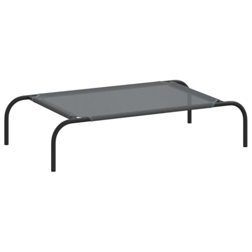 vidaXL Hundebett Erhöht Grau 90x50x20 cm Textilene und Stahl, Hundeliege, Hundesofa, Hundecouch, Haustierliege, Hunde Schlafplatz, Outdoor-Hundebett vidaXL Hundebett Erhöht Grau 90x50x20 cm Textilene und Stahl, Hundeliege, Hundesofa, Hundecouch, Haustierliege, Hunde Schlafplatz, Outdoor-Hundebett von vidaXL