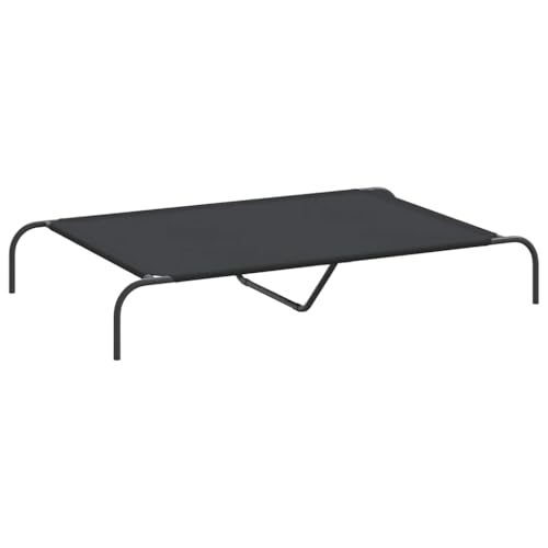 vidaXL Hundebett Erhöht Schwarz 130x80x20 cm Oxford-Gewebe und Stahl, Hundeliege, Hundesofa, Hundecouch, Haustierliege, Hunde Schlafplatz vidaXL Hundebett Erhöht Schwarz 130x80x20 cm Oxford-Gewebe und Stahl, Hundeliege, Hundesofa, Hundecouch, Haustierliege, Hunde Schlafplatz von vidaXL
