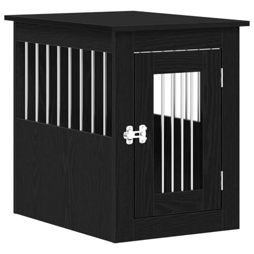 vidaXL Hundebox-Möbel Schwarze Eiche 62 x 45 x 59 cm Holzwerkstoff vidaXL Hundebox-Möbel Schwarze Eiche 62 x 45 x 59 cm Holzwerkstoff von vidaXL