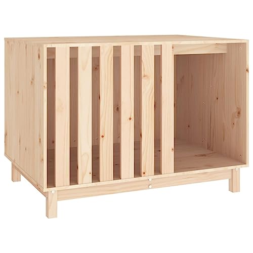 vidaXL Hundehütte 100x70x72cm Massivholz Kiefer Hundehaus Hundehöhle Hundebett von vidaXL